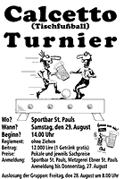 Plakat Calcettoturnier
