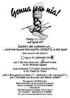 Plakat Skiausflug