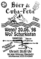 Plakat Schurkenfest Unterrain